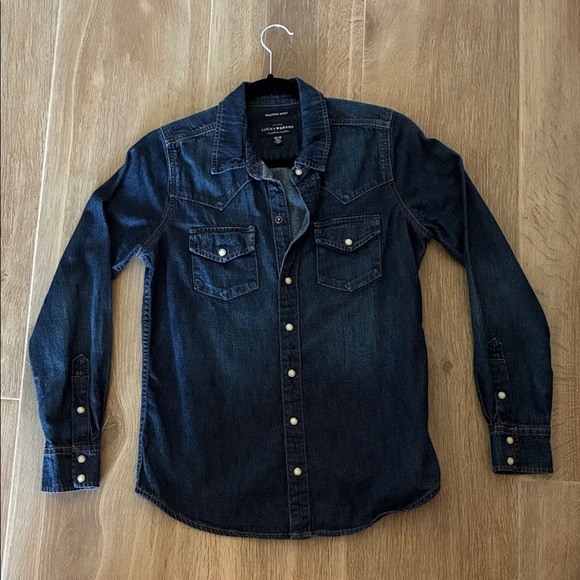 Lucky Brand Tops - Lucky Brand Denim Pearl Snap Western Shirt XS Like new